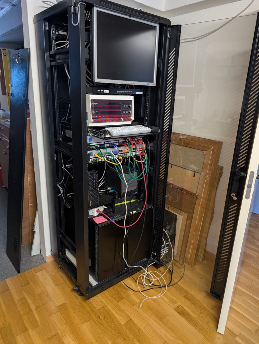 The rack in my basement at home